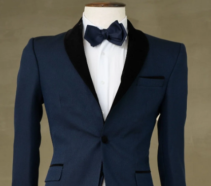 SUIT BLACK AND BLUE