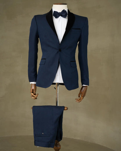 SUIT BLACK AND BLUE